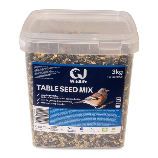 Volllwert-Streufutter für Gartenvögel, 3 kg im Eimer