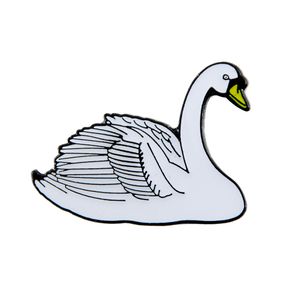 Ansteckpin Höckerschwan
