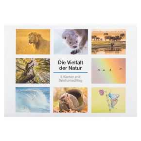 Vielfalt der Natur, 8 Postkarten im Set