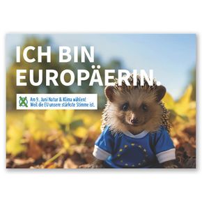 Postkarte Europawahl Igel