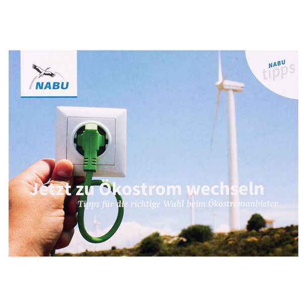 NABU-Tipp „Jetzt zu Ökostrom wechseln!“
