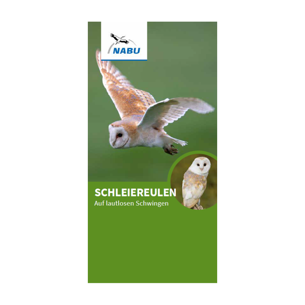 Faltblatt Schleiereulen - auf lautlosen Schwingen