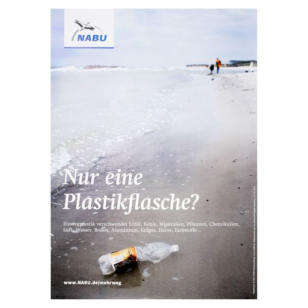 Nur eine Plastikflasche