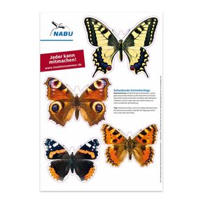 Schwebetierchen "Schmetterlinge" - Bastelvorlage