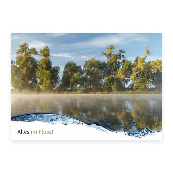 Postkarte Havel-Renaturierung Fluss