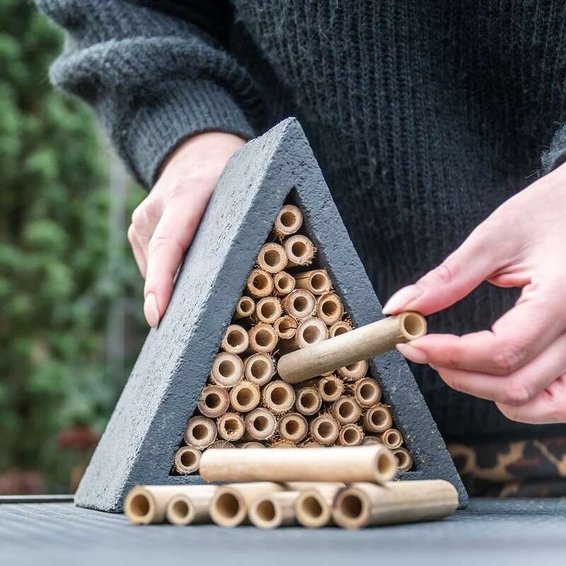 Bambusrhrchen fr Holzbeton-Insektenhotels 90 mm, 100 Stck